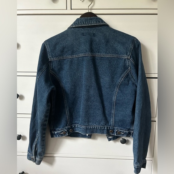 Vintage Bonjour Cropped Denim Jacket - Picture 3 of 4